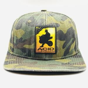Acid Cigars Hat Camo Cigarillo Blunt One Size Strap Green Streetwear